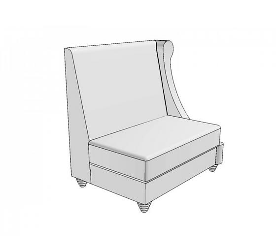 Диванная секция «Мартель» двойная с одним подлокотником, опт фото 1