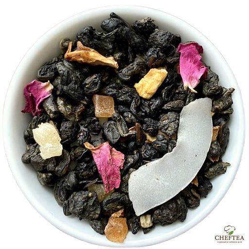 Зелёный чай CHEFTEA «Тропический ананас» с кокосом и ананасом, 250 г фото 1