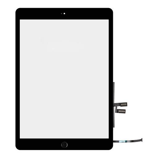 Тачскрин для Apple iPad 7/8 (A2197/A2198/A2200/A2428/A2429/A2270) + чёрная кнопка HOME (чёрный) ОПТ фото 1