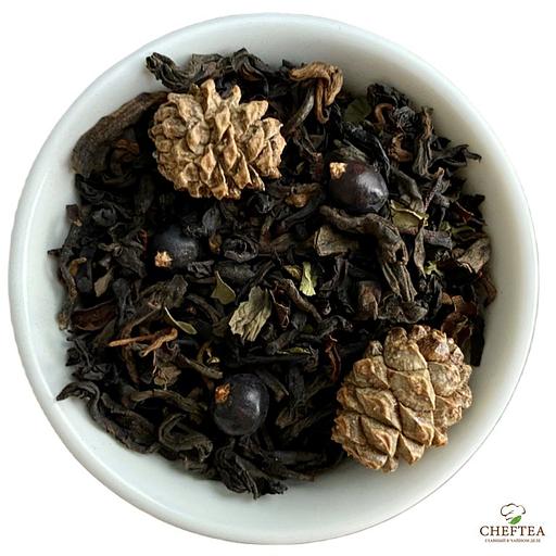 Чёрный чай CHEFTEA «Таёжный» с пуэром и шишками, 200 г фото 1