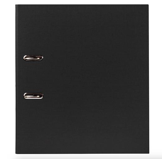 Папка-регистратор BRAUBERG с покрытием из ПВХ, 50 мм, чёрная (удвоенный срок службы), опт фото 2