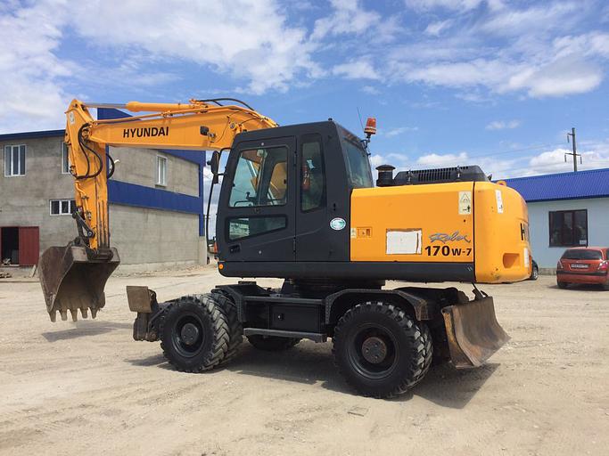 Аренда колесного экскаватора Hyundai R 170W-7 Московская область фото 1