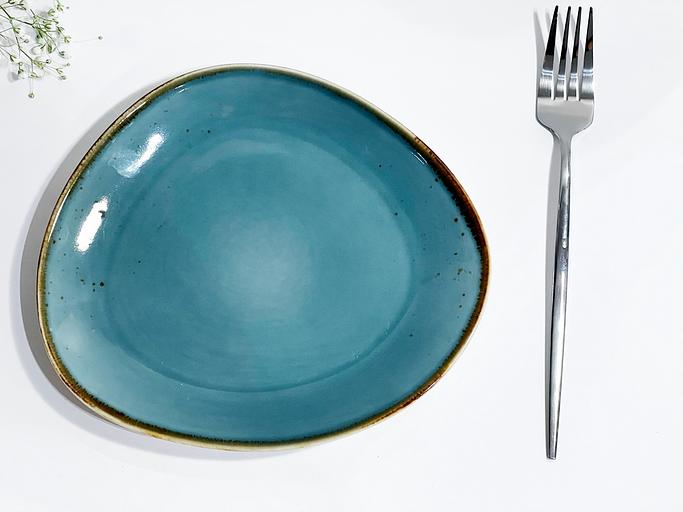 Блюдо фарфоровое Safari Shop 21 см «Blue collection» NGD007-2, опт фото 1