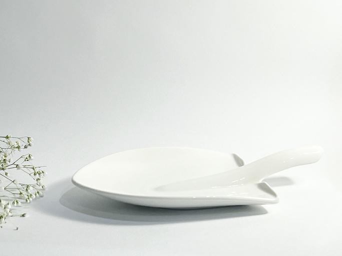 Блюдо фарфоровое Safari Shop лопата «Chalk», опт фото 1