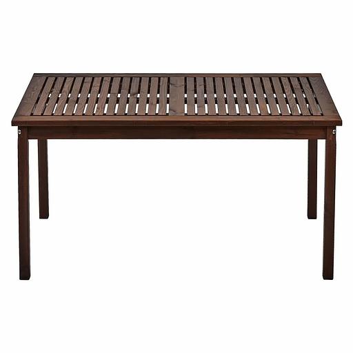 Стол деревянный для сада и дачи Хольмен, Темно-коричневый, 135х80 см, опт фото 1