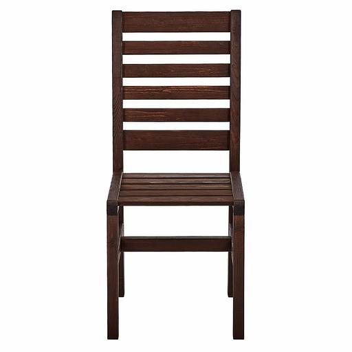 Деревянный стул кухонный со спинкой Дэнвер, темно-коричневый, опт фото 1