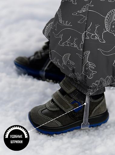 Комбинезон №38 Сұр түсті динозаврлар, 263мм/2 (110 см) өседі фото 4