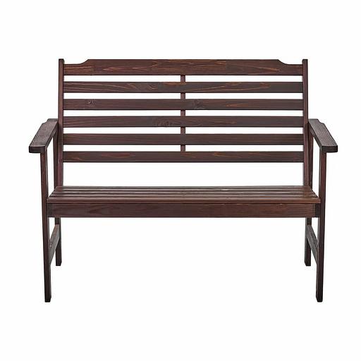 Скамья деревянная для сада и дачи для 2-х человек, Темно-Коричневый, Стэнхамн, опт фото 2