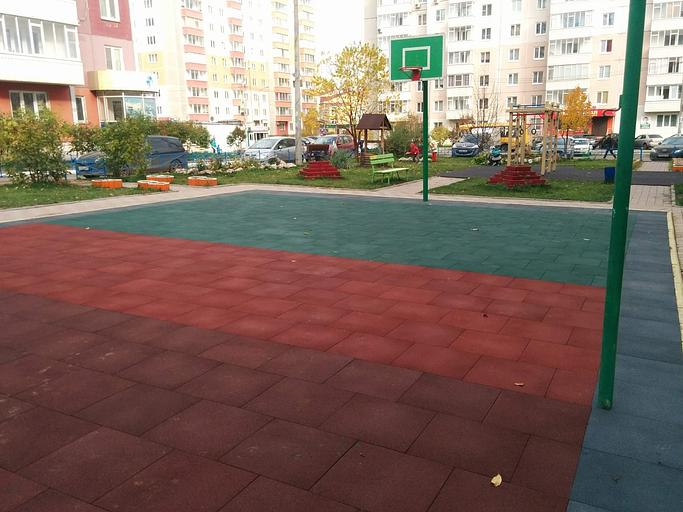 Плитка EcoStep резиновая 500×500×30 мм фото 10