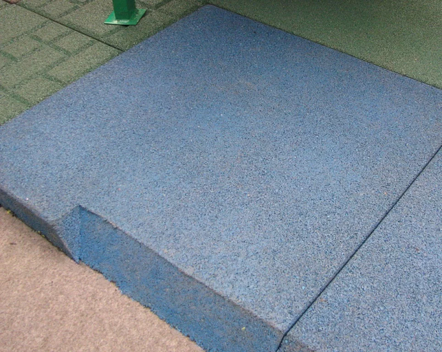 Плитка EcoStep резиновая со скосом 500×500×40 мм фото 1