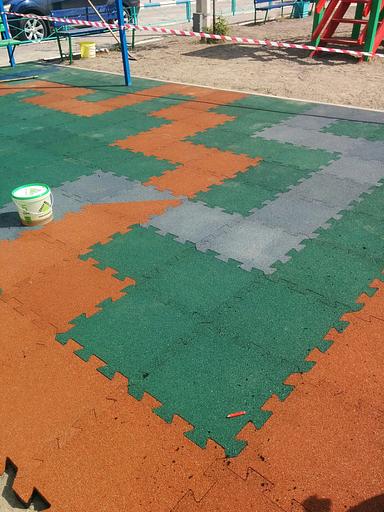 Плитка «Конструктор» резиновая 500×500×40 мм фото 5