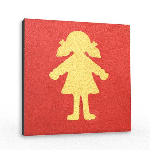 Плитка EcoStep с рисунком «Ручки, ножки, человечки» 30 мм фото 1