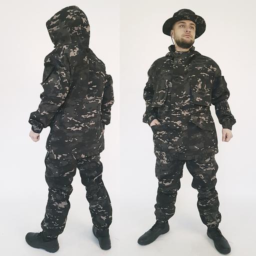 Костюм мужской Горка 8 Рэмбо рип-стоп, Ч Мультикам С, лето, опт фото 1