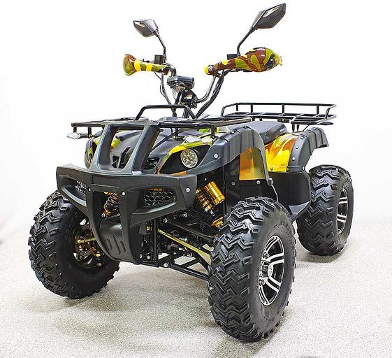 Квадроцикл GreenCamel Сахара AWD 4x4 (60V 2x2kW R10 alum Дифференциал) армейский жёлтый фото 1