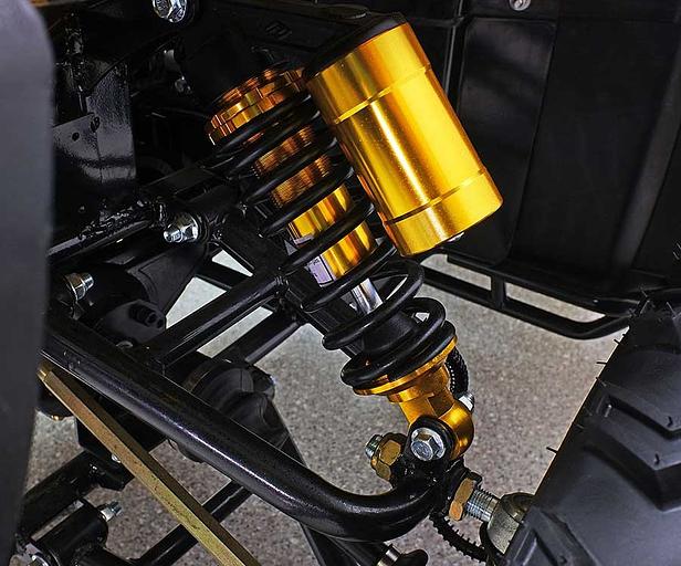 Квадроцикл GreenCamel Сахара AWD 4x4 (60V 2x2kW R10 alum Дифференциал) армейский жёлтый фото 10