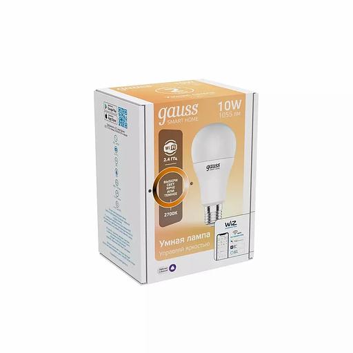 Lamp Gauss Smart Home A60 10W 1055lm 2700K E27 dimmable 1070112 OPT фото 1
