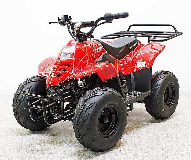 Купить Квадроцикл GreenCamel Гоби K51 (36V 800W R7 Цепь) быстросъём, ножной тормоз, красный паук фото 1
