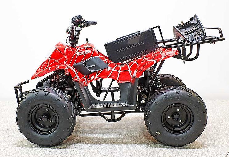 Купить Квадроцикл GreenCamel Гоби K51 (36V 800W R7 Цепь) быстросъём, ножной тормоз, красный паук фото 3