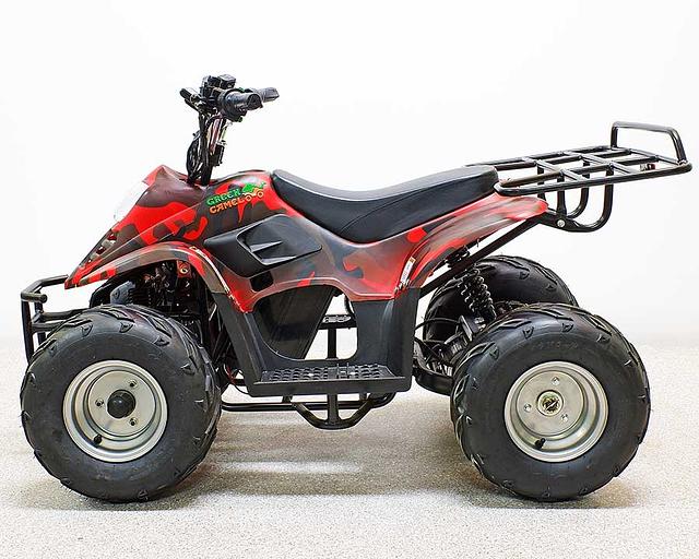 Квадроцикл GreenCamel Гоби K70 (36V 800W R7 Дифф) быстросъём, армейский красный фото 2