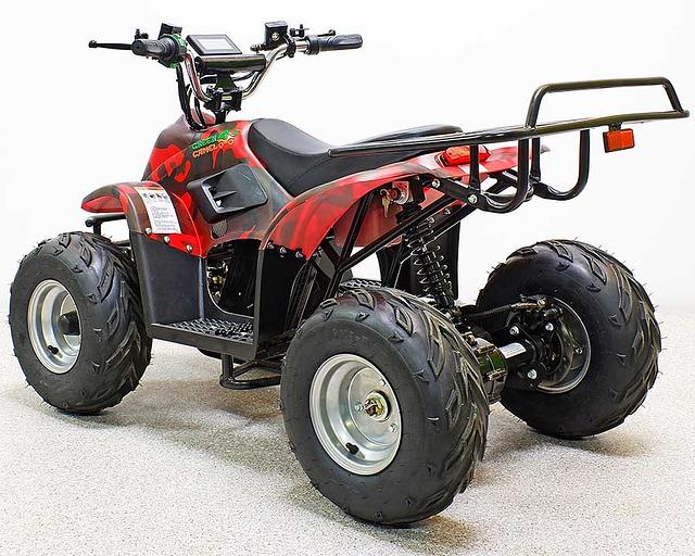Квадроцикл GreenCamel Гоби K70 (36V 800W R7 Дифф) быстросъём, армейский красный фото 4