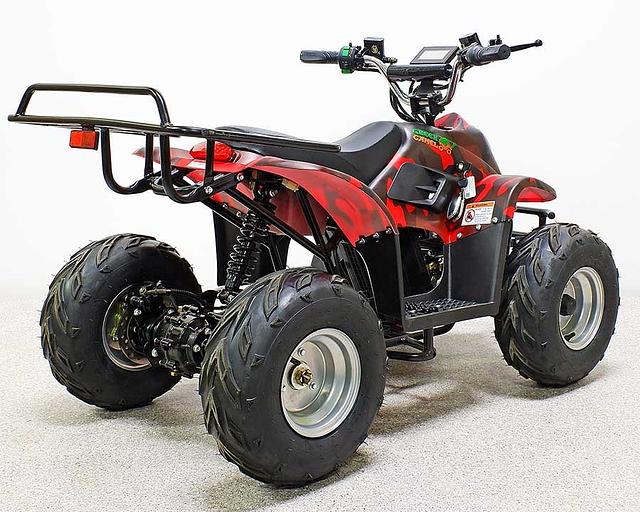 Квадроцикл GreenCamel Гоби K70 (36V 800W R7 Дифф) быстросъём, армейский красный фото 5