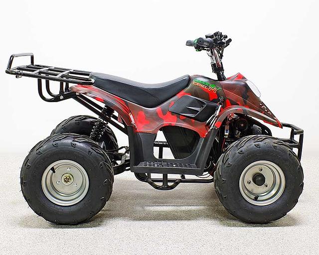 Квадроцикл GreenCamel Гоби K70 (36V 800W R7 Дифф) быстросъём, армейский красный фото 6