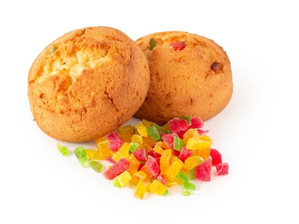 Печенье творожное с цукатами ОПТ фото 1