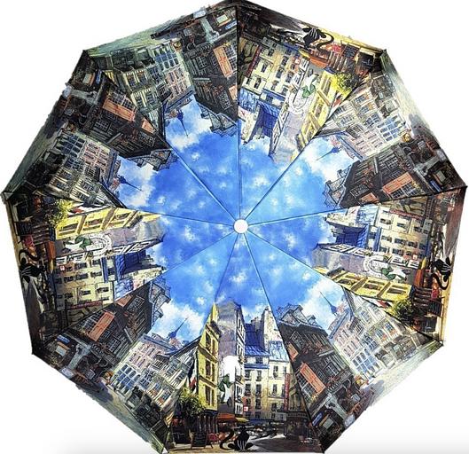 Зонт женский «Diniya» 58 см Х8К Цветной город, опт фото 1