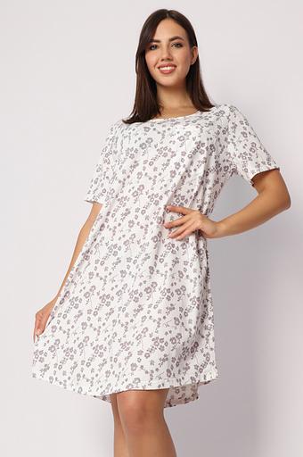 Женская сорочка «Очарование», экрю (какао цветы), опт фото 3