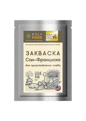 Закваска POLYFOOD Сан-Франциско для выпечки бездрожжевого хлеба 35 г, опт фото 1