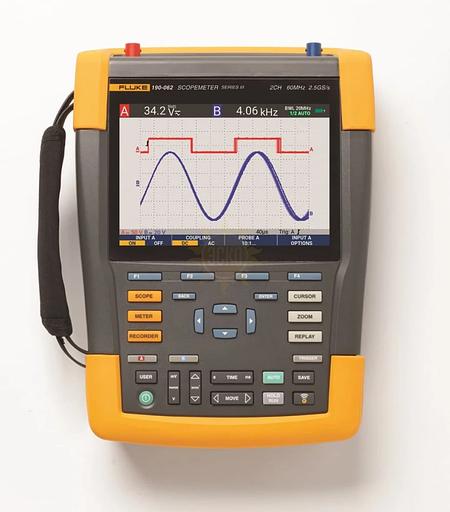 Осциллограф-мультиметр цифровой двухканальный 60 МГц с опцией SCC290 Fluke 190-062-III/S, опт фото 1