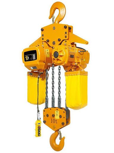 Стационарная таль электрическая цепная TOR ТЭЦС (HHBD10-04) 10 т 12 м 380В фото 1