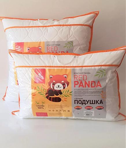 Подушка 50х70 см коллекция «Бамбук RED PANDA» стёганая с двойным кантом и замком, упругая ОПТ фото 2