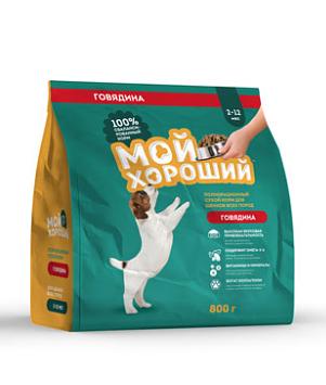 Корм сухой Мой хороший полнорационный для щенков всех пород 800 г фото 1