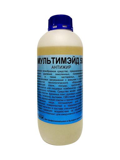 Комплексное моющее средство для удаления сложных загрязнений Мультимэйд 50 Антижир, 1 л, опт фото 1