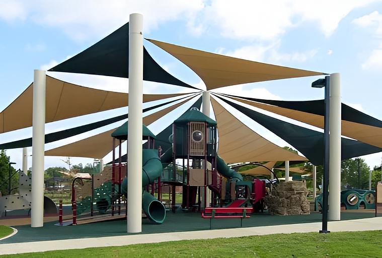 游乐场张紧帆遮阳篷 фото 3