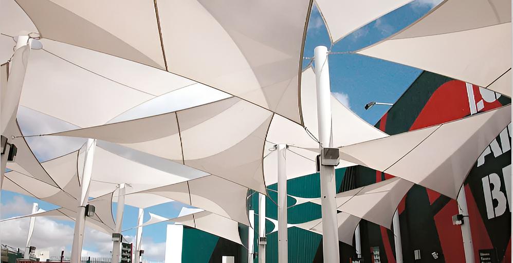 公共空间张力遮阳篷 фото 1