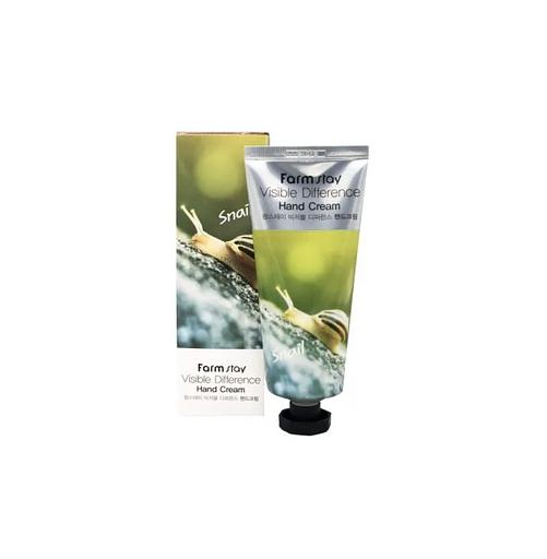 Крем для рук с экстрактом улиточного мицин FARM STAY Visible Difference Hand Cream Snail, 100 мл, опт фото 1