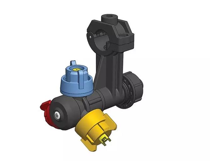 Корпус распылителя BSP0462 тройной ОПТ фото 1