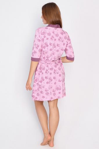 Set Style Magro home women's "Kostroma" shirt+robe, powder, wholesale фото 3