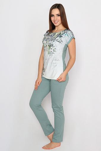 Комплект женский Style Magro «Оливки», футболка+брюки, опт фото 4