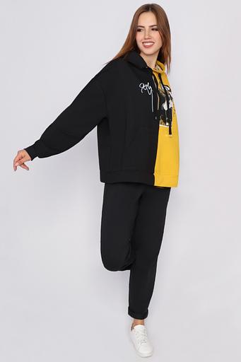 Женский сортивный комплект Style Magro «Самоцвет», чёрный, горчица, опт фото 4