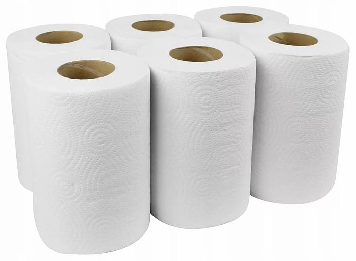 Towels in a roll with a central hood, 1-sheet, cellulose, OPT perforation фото 1
