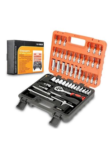 Набор инструментов 53 предмета 1/4 дюйма GOODKING 10053-K фото 2