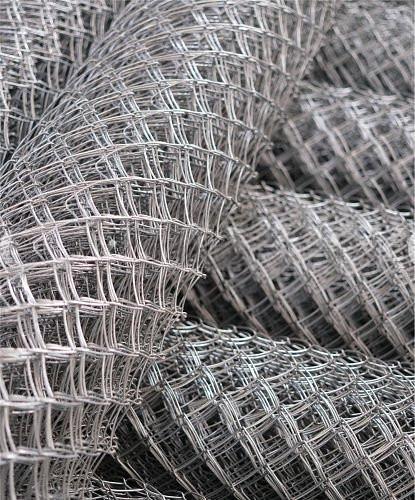 Chain-link mesh made of black wire 2.5 mm, mesh size 60x60 mm фото 1