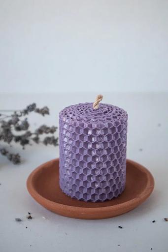 Ulianka wax candle “Small” lavender, 6 cm фото 1