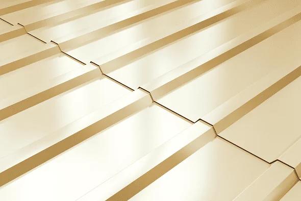 RAL 1015 жылтыр қабаты бар профильді парақ C8 (ашық піл сүйегі) фото 1