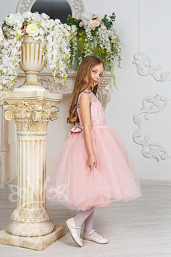 Қыздарға арналған «Her Baby» көйлегі талғампаз, түтін раушан, 116 фото 2