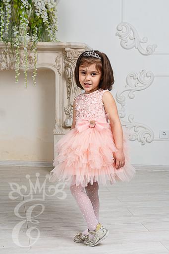 Dress “Her Baby” for girls, elegant, pink, 86 фото 2