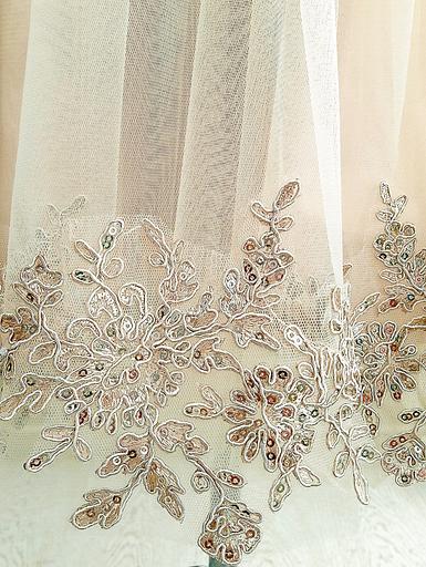 Платье «Её малышество» для девочек нарядное, золотой, 80 фото 4